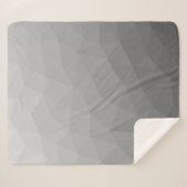 Grijze gradiënt Geometrische maaspatroon Sherpa Deken (Voorkant (horizontaal))