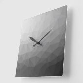 Grijze gradiënt Geometrische maaspatroon Vierkante Klok (Hoek)