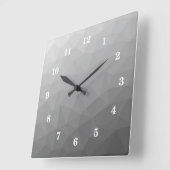 Grijze gradiënt Geometrische maaspatroon Vierkante Klok (Hoek)