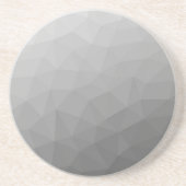 Grijze gradiënt Geometrische maaspatroon Zandsteen Onderzetter (Voorkant)