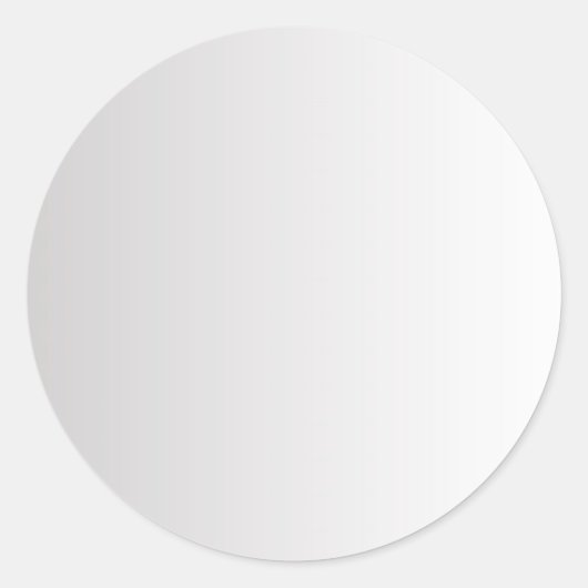 Grijze Gradiënt Lege Sjabloon, Doe-het-zelf Tekst Ronde Sticker (Voorkant)