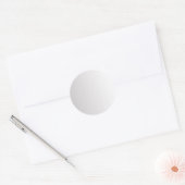 Grijze Gradiënt Lege Sjabloon, Doe-het-zelf Tekst Ronde Sticker (Envelop)