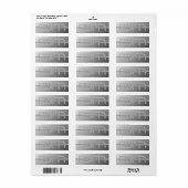 Grijze Gradiënt Moderne Retouradres Etiket (Full Sheet)