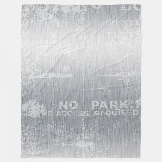 Grijze graffiti fleece deken (Voorkant)