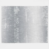 Grijze graffiti fleece deken (Voorkant (Horizontaal))