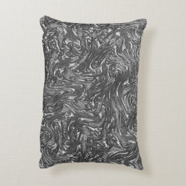 Grijze grafiet gebogen door ruwe textuur accent kussen