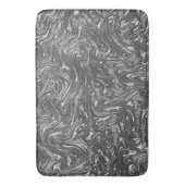 Grijze grafiet gebogen door ruwe textuur badmat (Voorkant Verticaal)