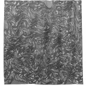 Grijze grafiet gebogen door ruwe textuur douchegordijn (Voorkant)