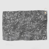 Grijze grafiet gebogen door ruwe textuur golfhanddoek (Horizontaal)