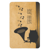 Grijze  Gramophone Premium Magnet Magneet (Verticaal)