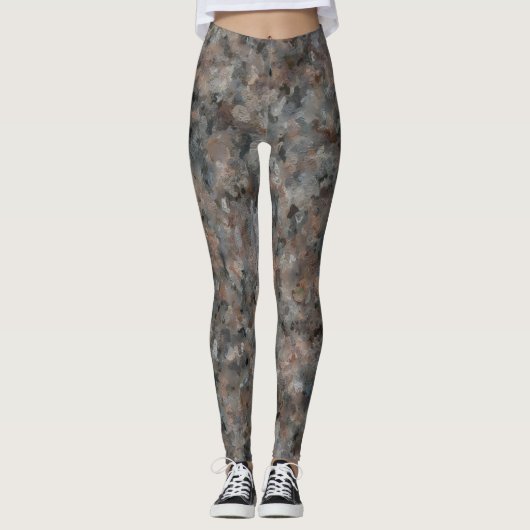 Grijze graniet leggings (Voorkant)