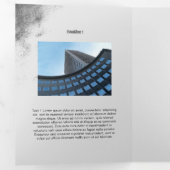 grijze grap drieluik kaart (Binnenzijde eerst)