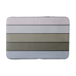 Grijze greens en zwarte strepen op Waterverf papie Badmat