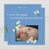 Grijze grijze blauwe haard aankondiging (Voorkant / Achterkant)