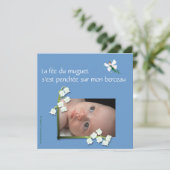 Grijze grijze blauwe haard aankondiging (Staand voorkant)