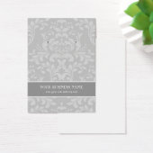 Grijze grijze Damask aangepaste oorsteenkaart Visitekaartje (Bureau)