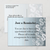 Grijze grijze dollar toont financieel ontwerp aankondigingskaart (Voorkant / Achterkant)