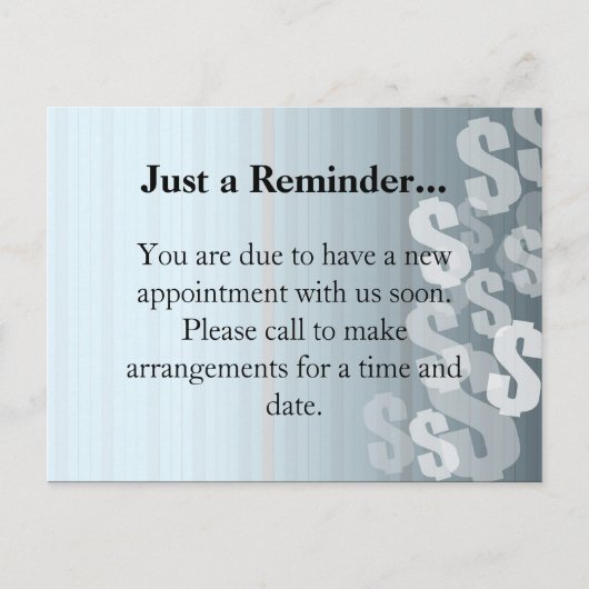 Grijze grijze dollar toont financieel ontwerp aankondigingskaart (Voorkant)