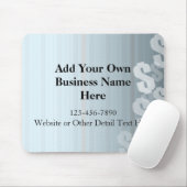 Grijze grijze dollar toont financieel ontwerp muismat (Met muis)