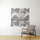 Grijze grijze druk. Bosbouw Wandkleed (In Situ (horizontaal))