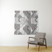 Grijze grijze druk. Bosbouw Wandkleed (In situ)