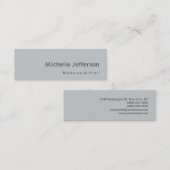 Grijze grijze makerij Visitekaartje met dunne glan (Voorkant / Achterkant)