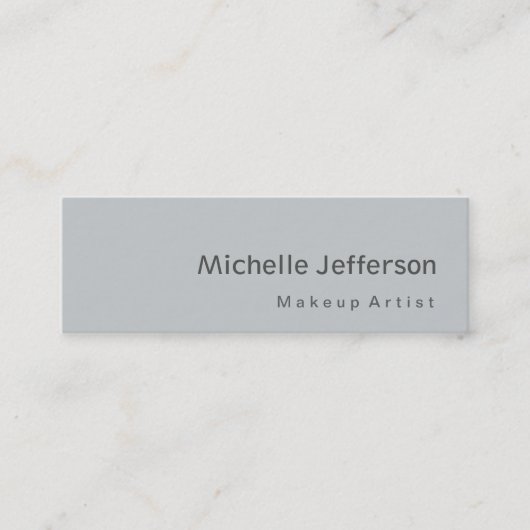 Grijze grijze makerij Visitekaartje met dunne glan (Voorkant)