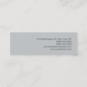 Grijze grijze makerij Visitekaartje met dunne glan (Achterkant)