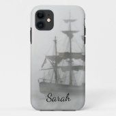 Grijze, grijze mist piratenschip past zich aan met Case-Mate iPhone case (Achterkant)