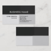 Grijze grijze schades Creative Chic Modern Visitek Visitekaartje (Voorkant / Achterkant)
