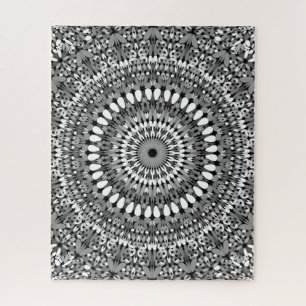 Grijze  grind Mandala Legpuzzel