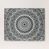 Grijze grind Mandala Legpuzzel (Horizontaal)