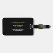 Grijze groene blauwe marmertextuur, in de rack bagagelabel (Achterkant horizontaal)