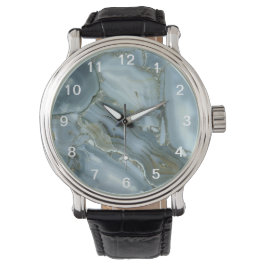 Grijze groene blauwe marmertextuur, in de rack horloge