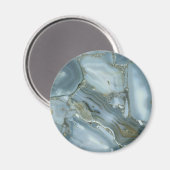 Grijze groene blauwe marmertextuur, in de rack magneet (Voorkant / Achterkant)