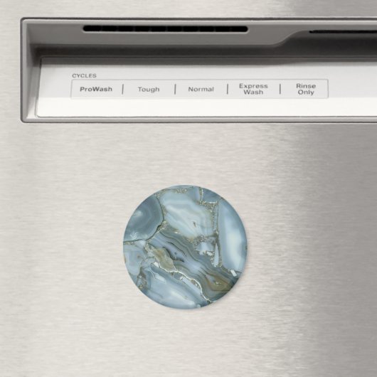 Grijze groene blauwe marmertextuur, in de rack magneet (Insitu (Vaatwasser))