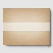 Grijze groene cirkel B Square Label Memorial Guest Gastenboek (Achterkant)