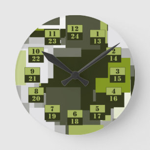 Grijze groene stedelijke Camouflage viert militair Ronde Klok