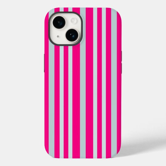 Grijze groene strepen in roze Case-Mate iPhone case (Achterkant)