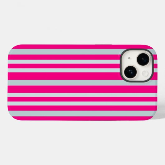 Grijze groene strepen in roze Case-Mate iPhone case (Achterkant (horizontaal))