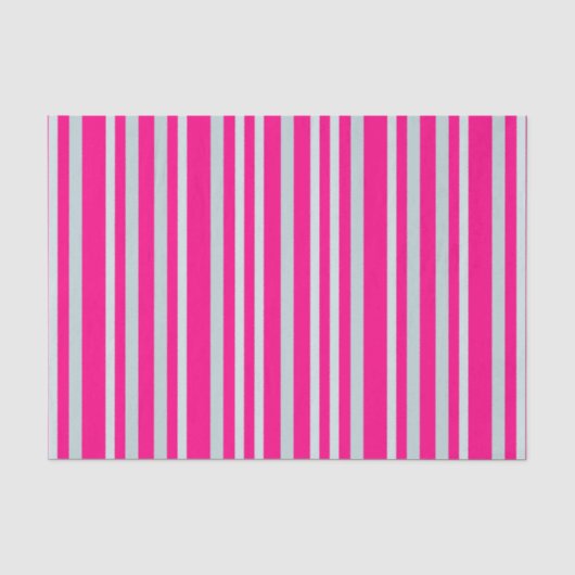 Grijze groene strepen  in roze tissuepapier (Voorkant)