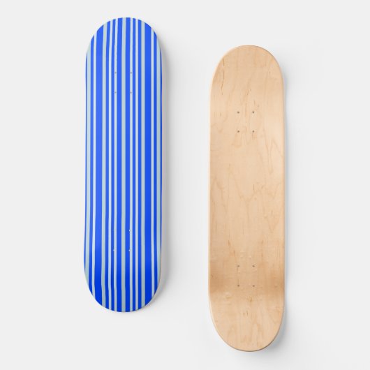 Grijze groene strepen op blauw persoonlijk skateboard (Voorkant)