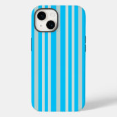 Grijze groene strepen op Sky Blue Case-Mate iPhone Case (Achterkant)