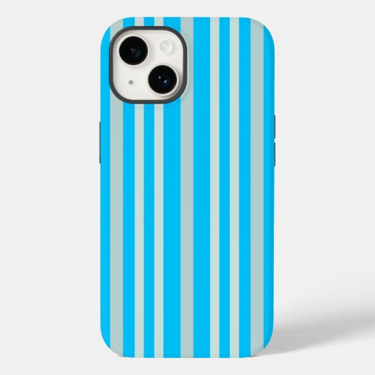 Grijze groene strepen op Sky Blue Case-Mate iPhone Case (Achterkant)