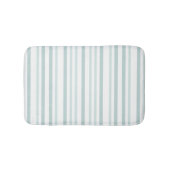 Grijze groene strepen op wit badmat (Voorkant)