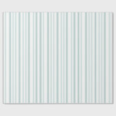 Grijze groene strepen op wit cadeaupapier (Vlak)