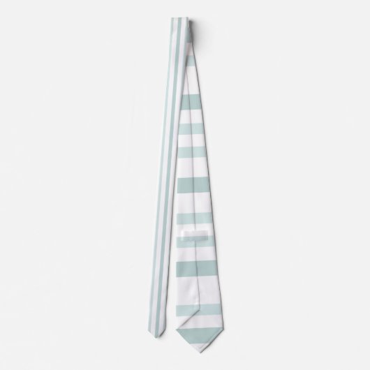 Grijze groene strepen op wit stropdas (Achterkant)