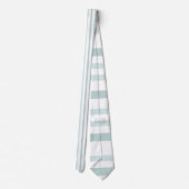 Grijze groene strepen op wit stropdas (Achterkant)