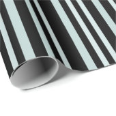Grijze groene strepen op zwart cadeaupapier (Rol Hoek)