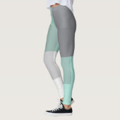 Grijze groene vierkanten leggings (Links)